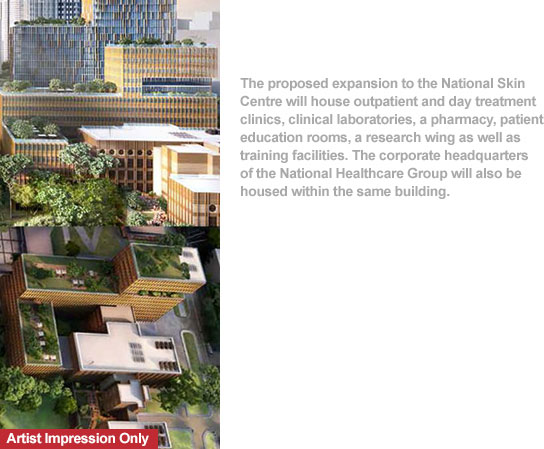 Proposed National Skin Centre Building Extension and National Healthcare Group Headquarters 